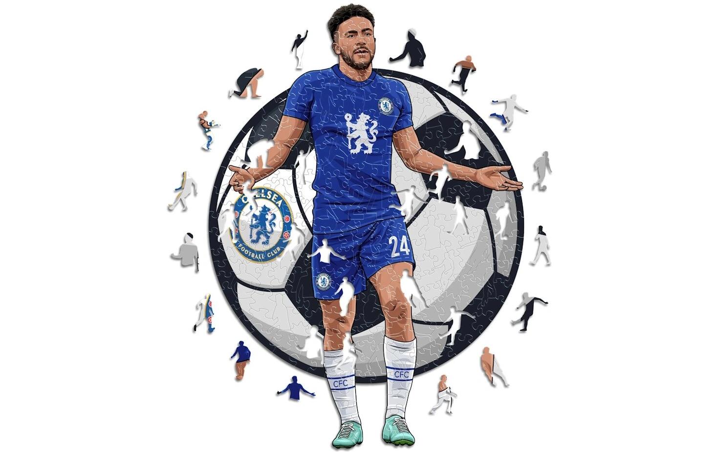 Chelsea FC – Reece JamesOffizielles Holzpuzzle, Grösse M