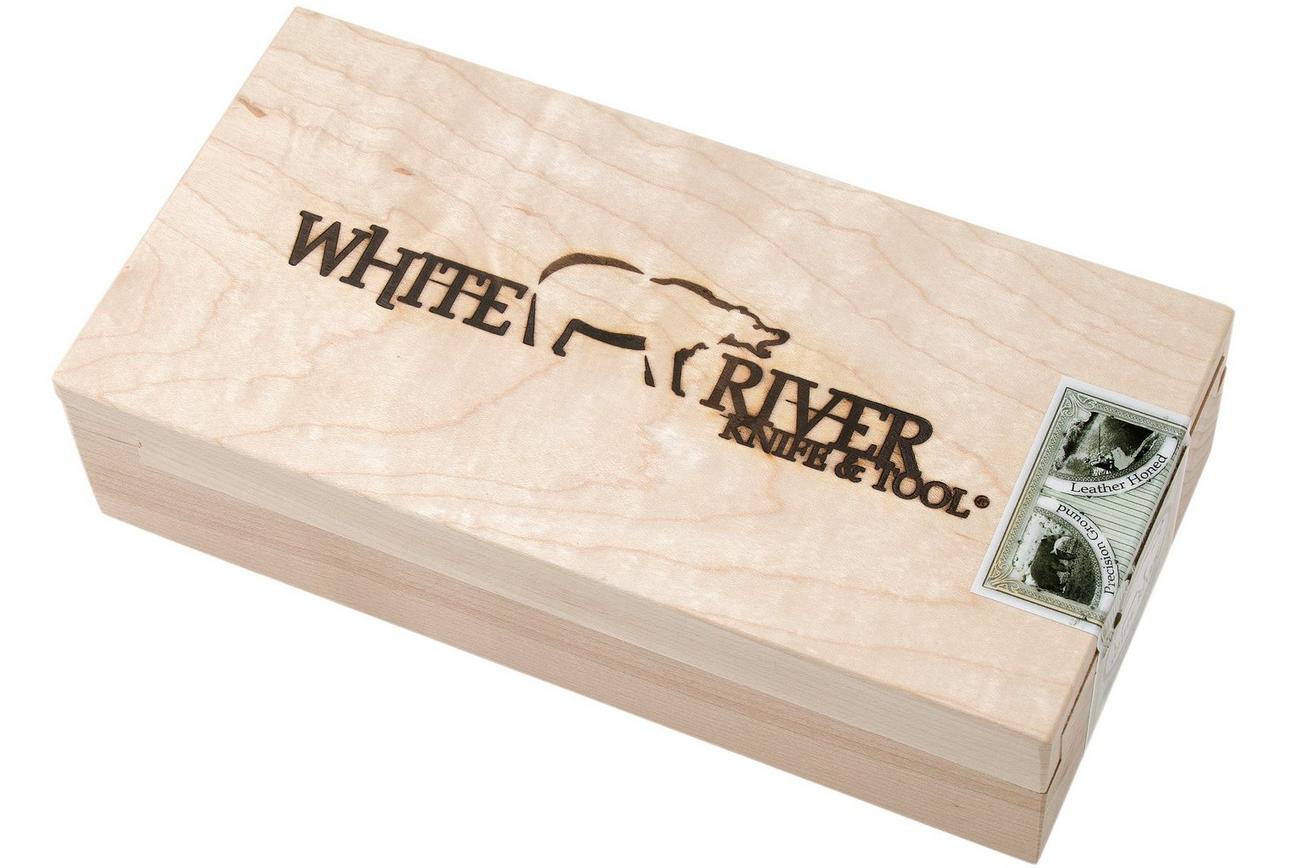 White River Knives M1 Backpacker Pro Orange G10 vaststaand mes, Kydex schede