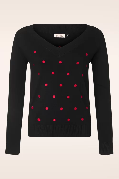 Banned Retro Sweet Spot trui in zwart