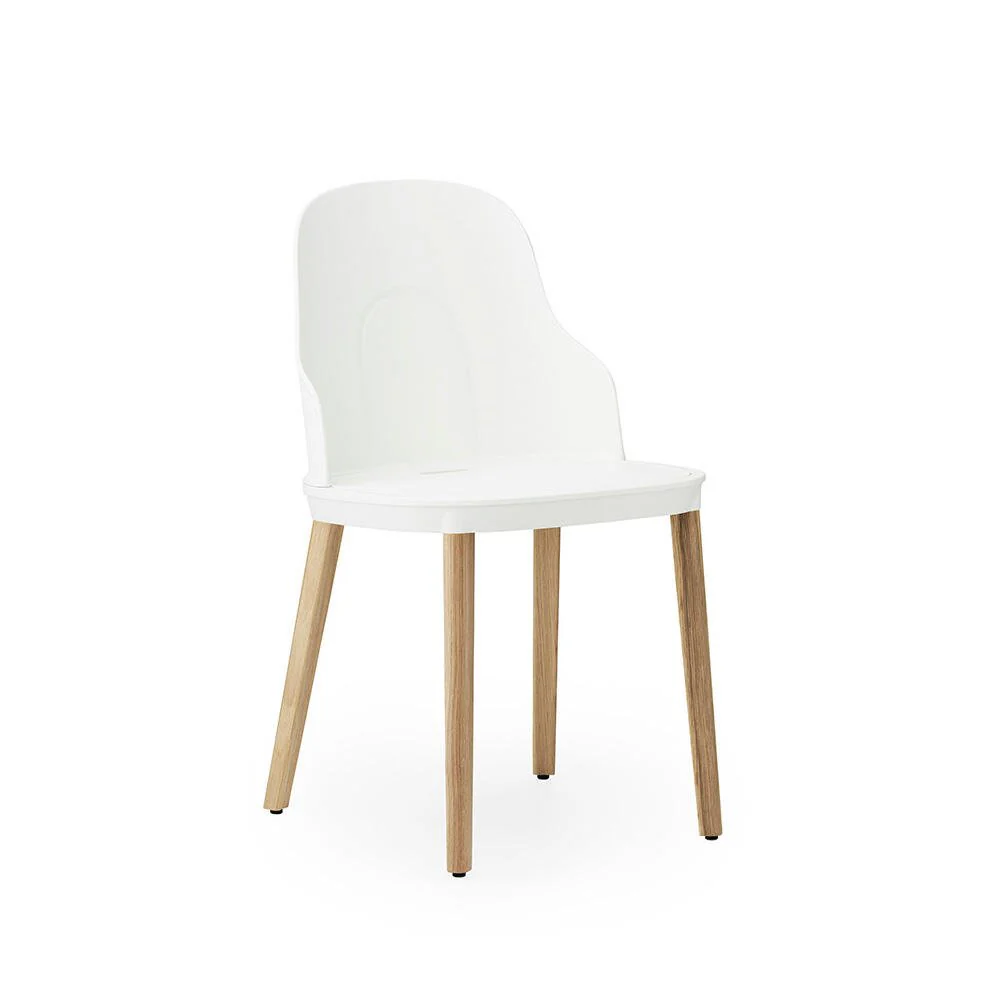 Normann Copenhagen  Allez stol - hvid/egetræ