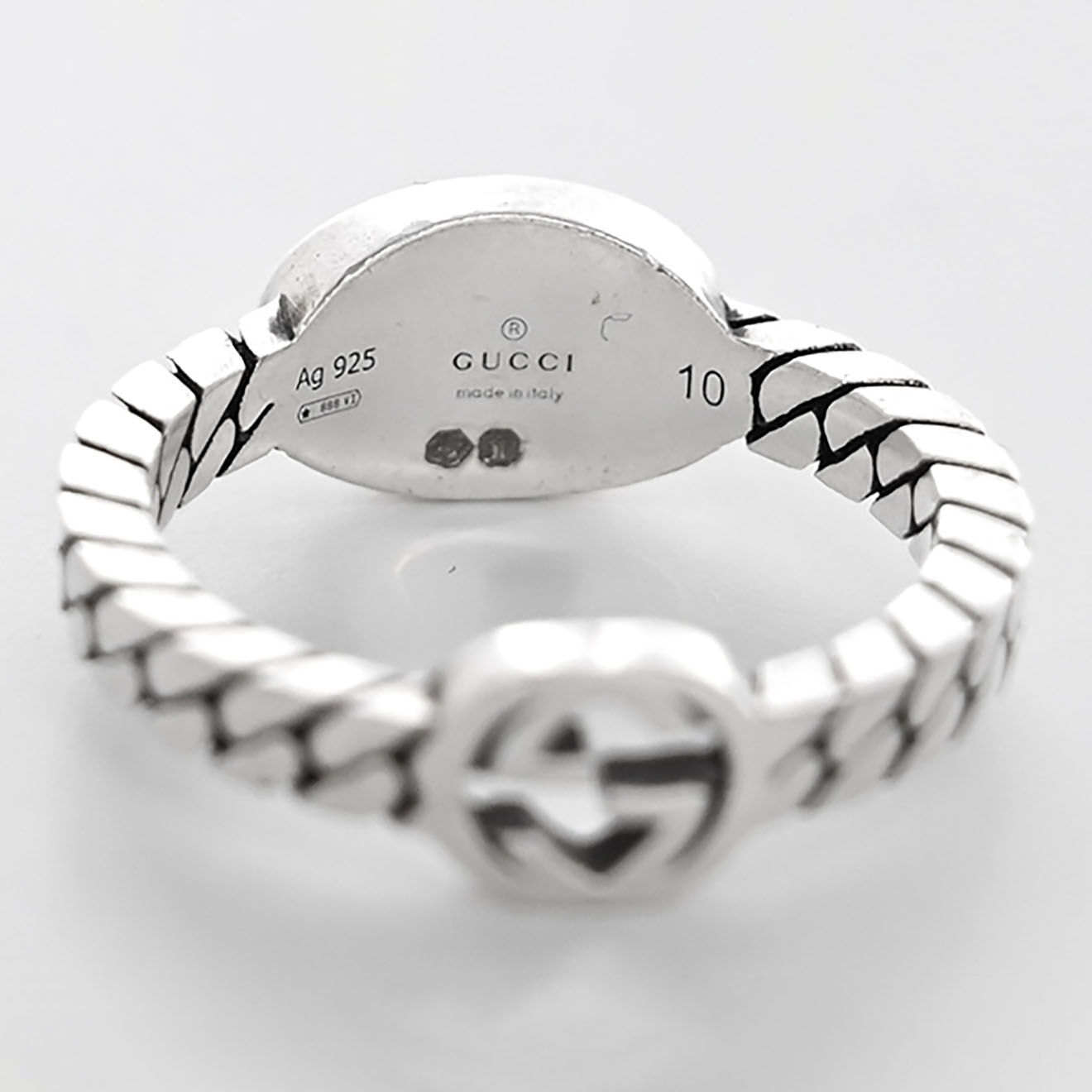 Gucci Bague en Argent argentée - Très bon état