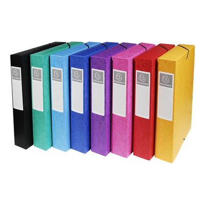 Exacompta Exabox - Boîte de classement en carte lustrée - dos 60 mm - disponible dans différentes couleurs