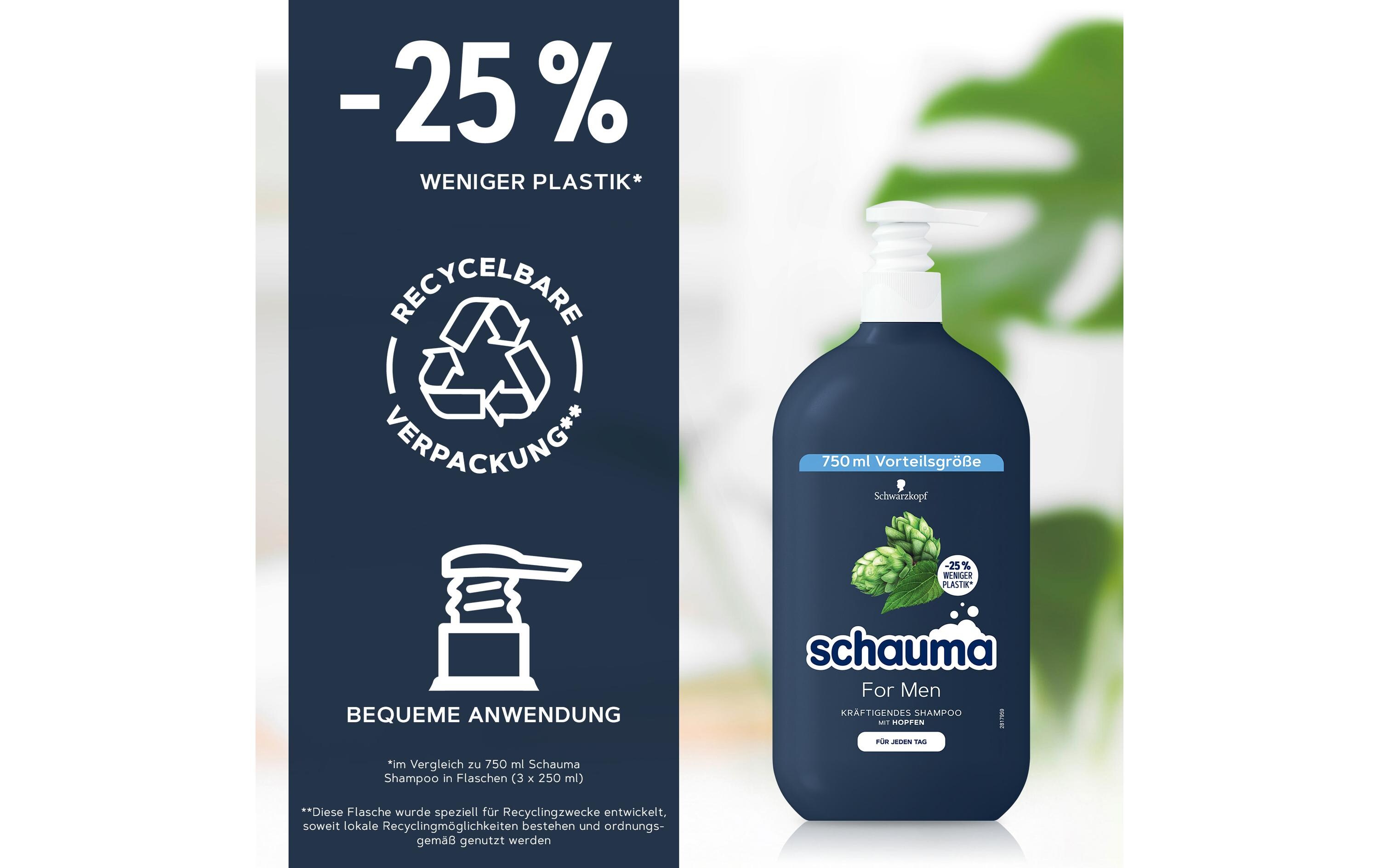 Shampoo For Men 750 mlHaarpflege mit Hopfen