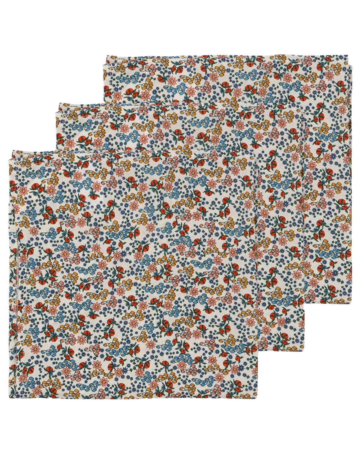 Mulltuch BIBI FLEUR (65x65) 3er Set