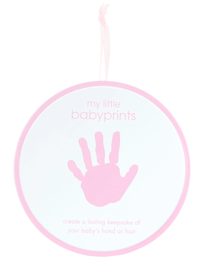 Abdruck-Set MY LITTLE BABYPRINTS ROUND in rosa