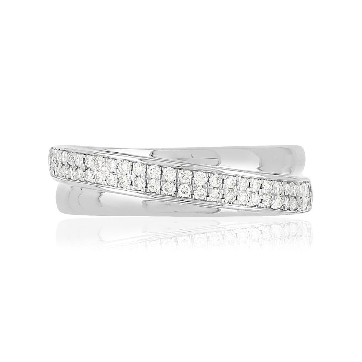 Bague MATY Or 750 blanc diamants