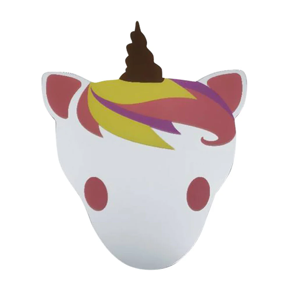 Miroir adhésif forme licorne 20x30cm