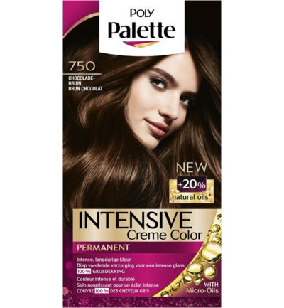 Poly Palette Haarverf – 750 Chocoladebruin (1 set)