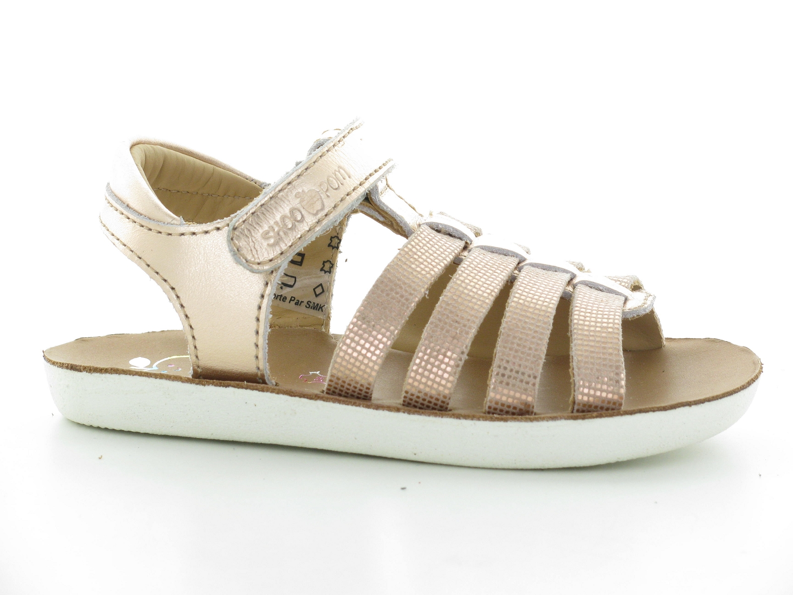 Shoopom-GOA SPART Cuir Rose Pâle