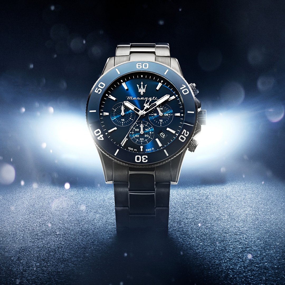 Maserati Competizione Chronograph Schwarz / Blau