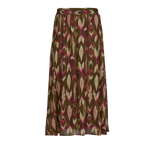 Only - ONLPAM LIFE FLOWY MIDI SKIRT PTM - Marron