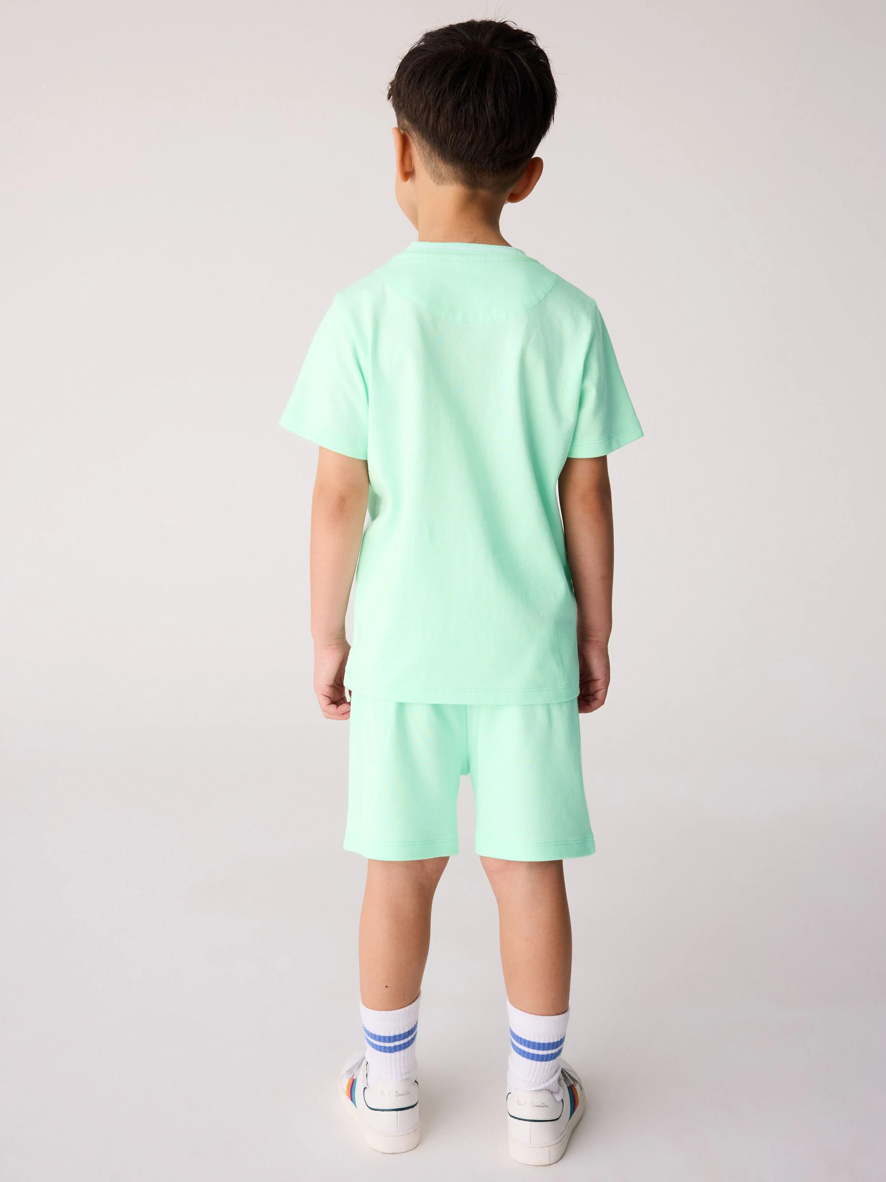 Mintgroen - Paul Smith Junior set van top en shorts voor jongens
