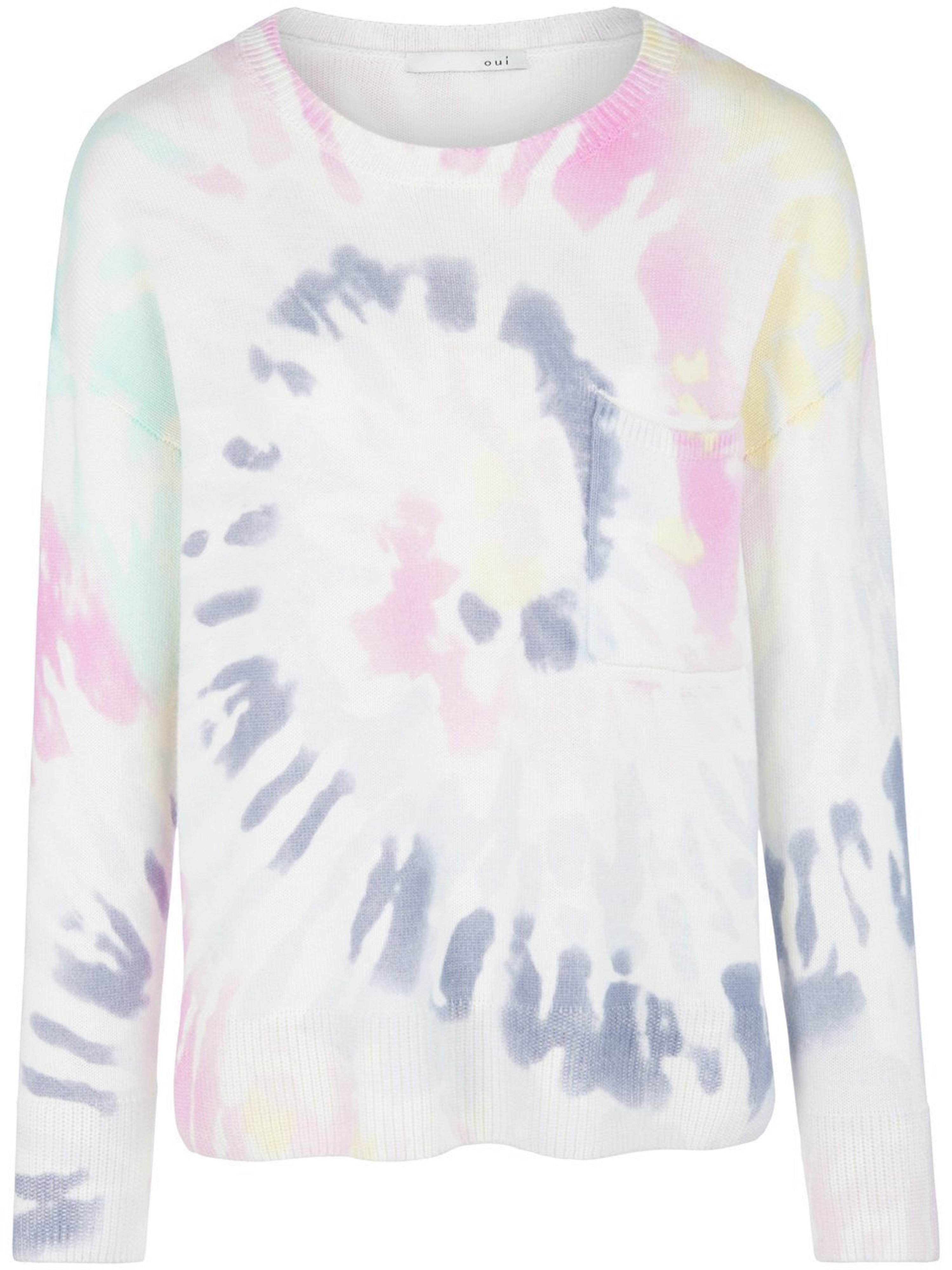 Rundhals-Pullover mit 1/1-Arm