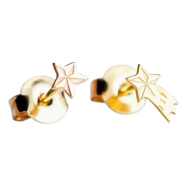 Adorabili Boucles d'oreilles Asymétriques Etoile filante | Doré