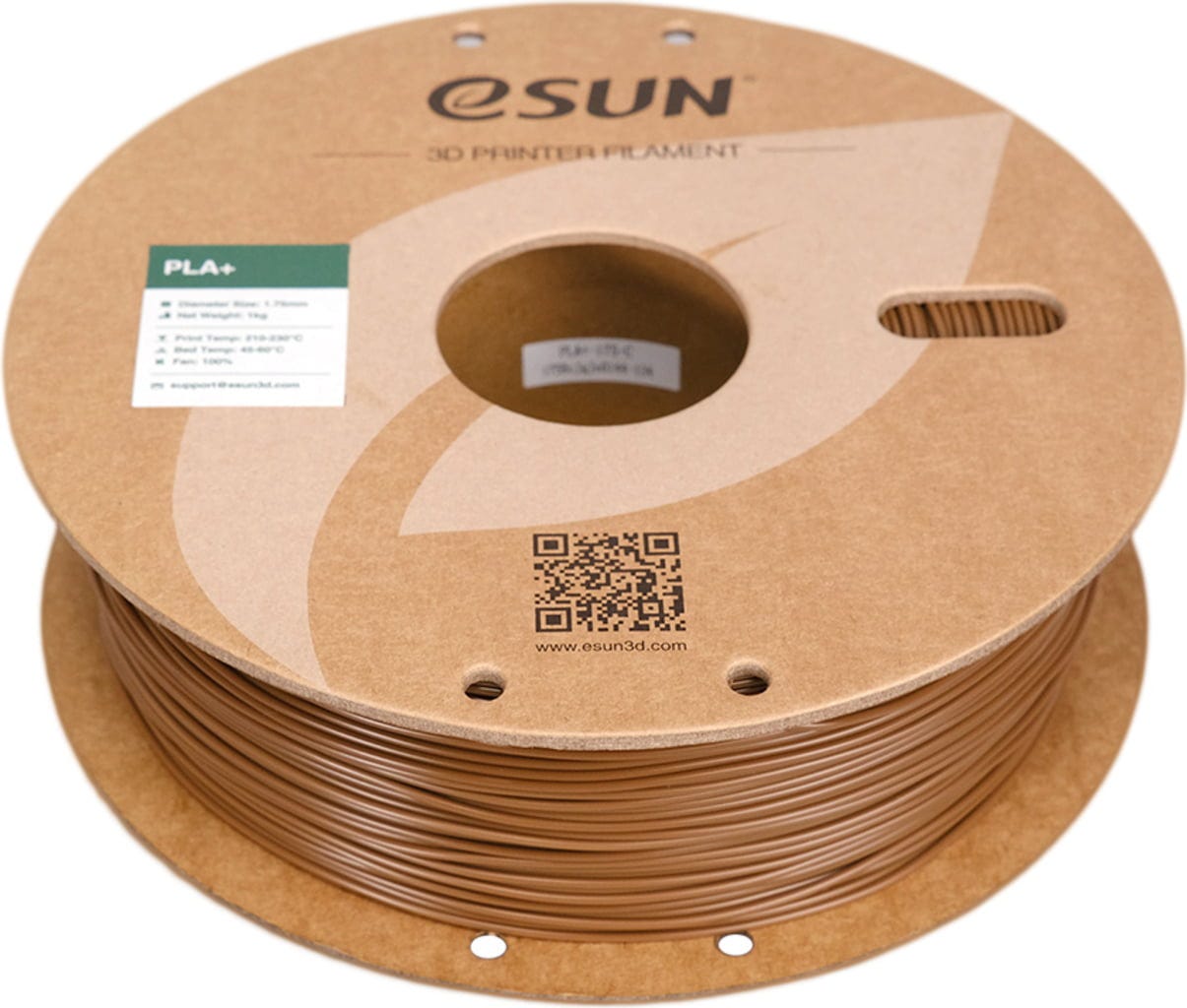 eSUN  PLA+ Brown, 1,75 mm / 1000 g    PLA-Filament mit verbesserten physikalischen Eigenschaften