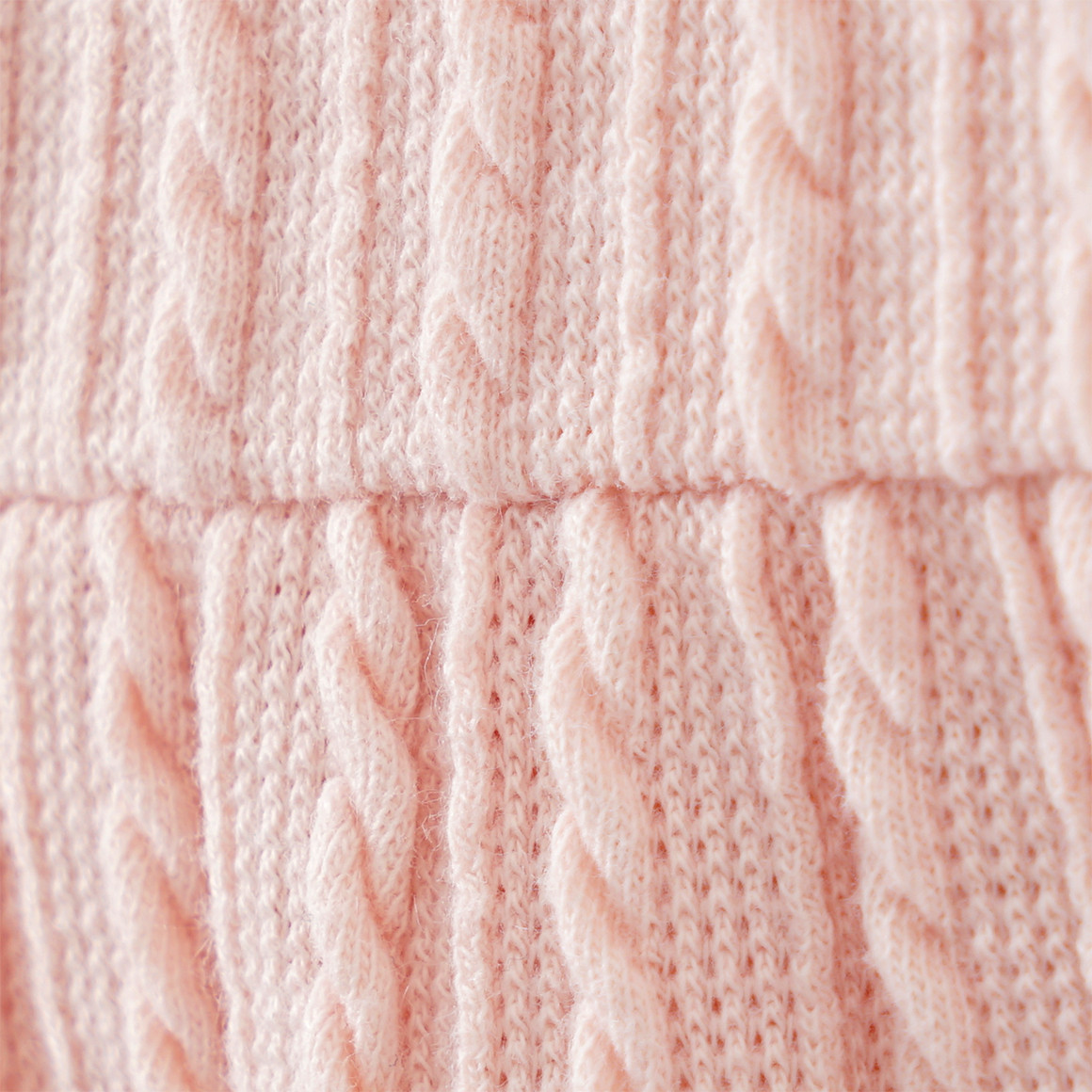 Topomini Newborn Overall mit Zopfmuster rosa