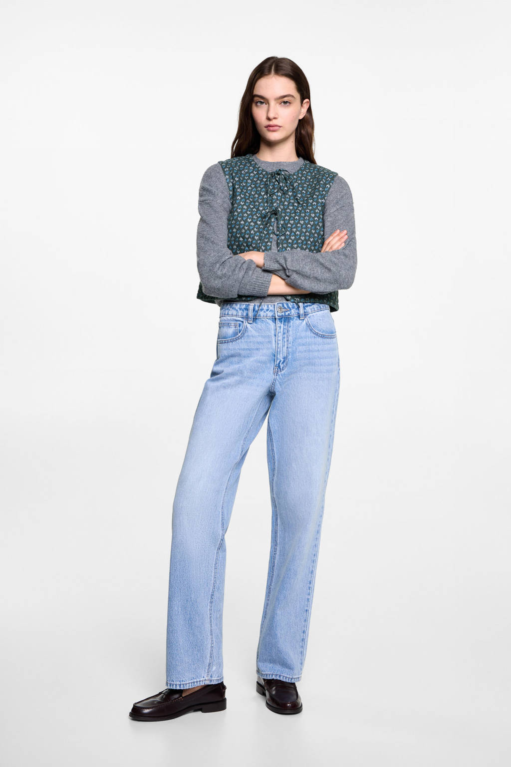 MANGO TEEN gilet antraciet