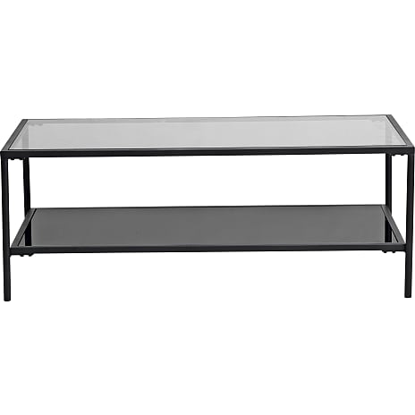 Luna sofabord glas og metal - sort