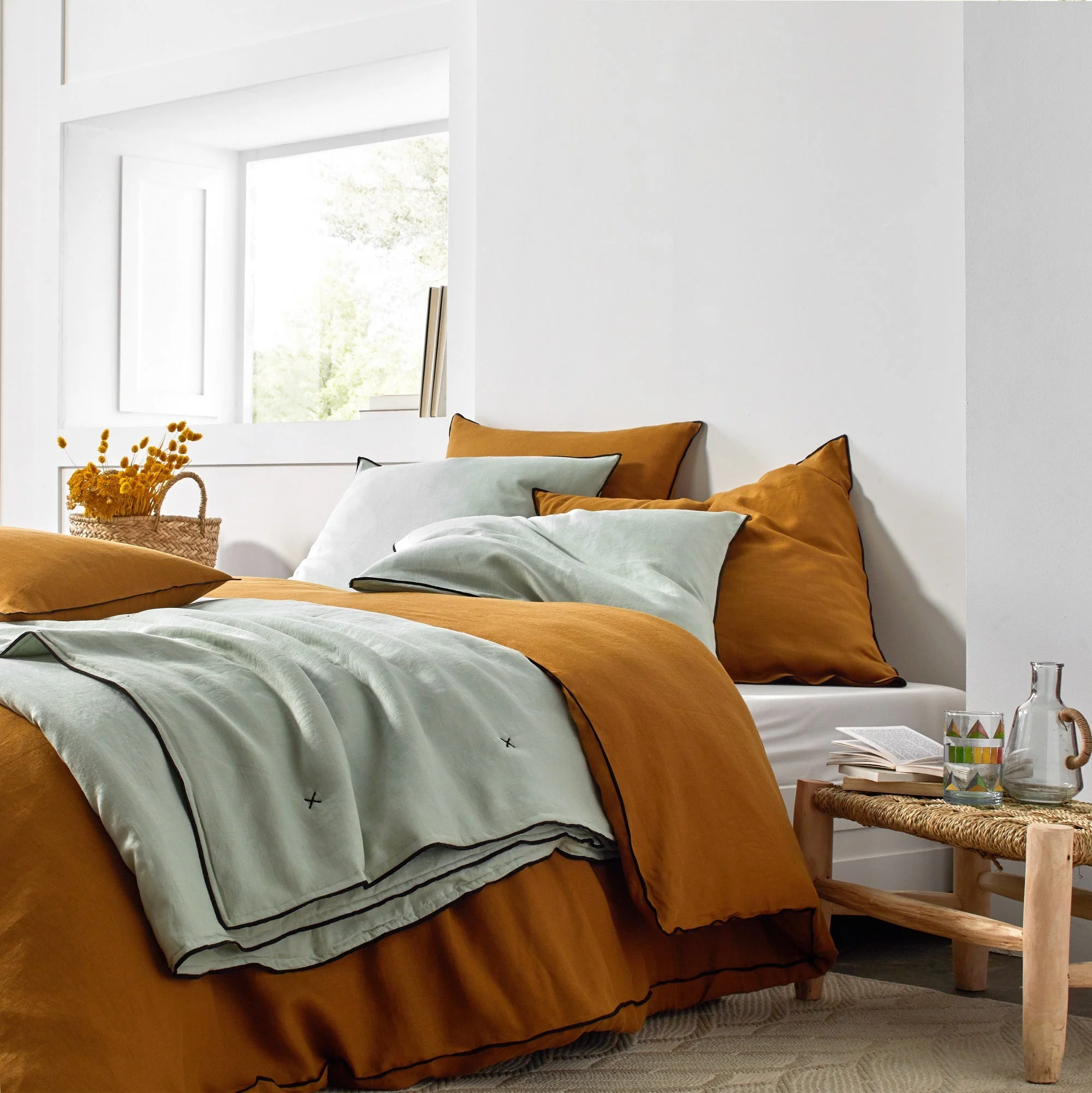 CARLINA - Housse de couette | Marron