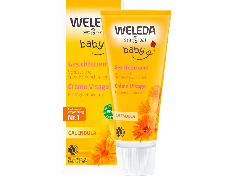 WELEDA Gesichtscreme Calendula 50 ml Gesichtsbalsam für sensible Babyhaut