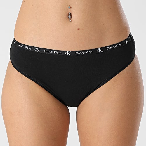 Lot De 2 Culottes Femme QD3991E Noir Jaune