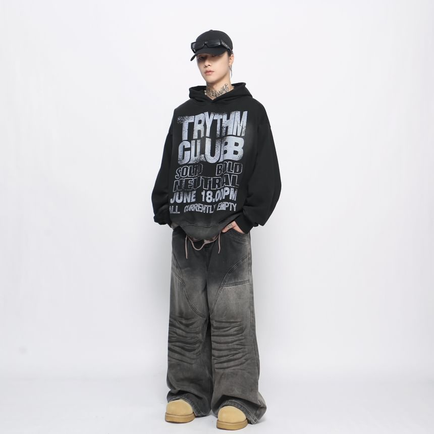 Derbundy - Oversized hoodie met letters