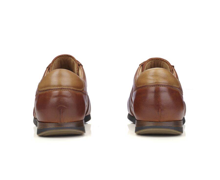 Sneakers homme Cognac patiné - BOCKARA