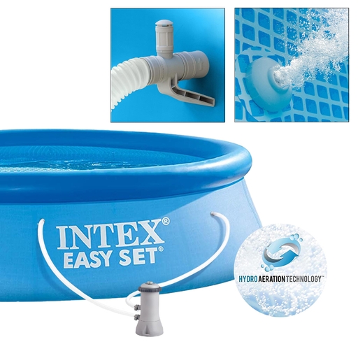Piscina inflável familiar Intex com bomba de filtro 366x76 cm