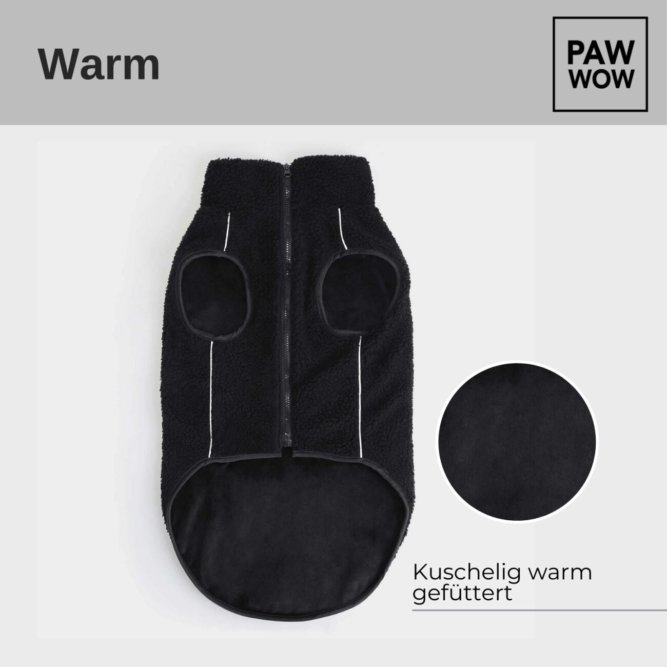 PAW WOW Hundejacke MIKA Schwarz S