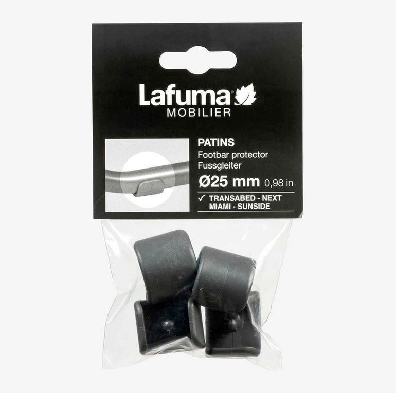 Fußschoner für Relaxliege RT2 Ø 25 mm 4 Stück Anthrazit