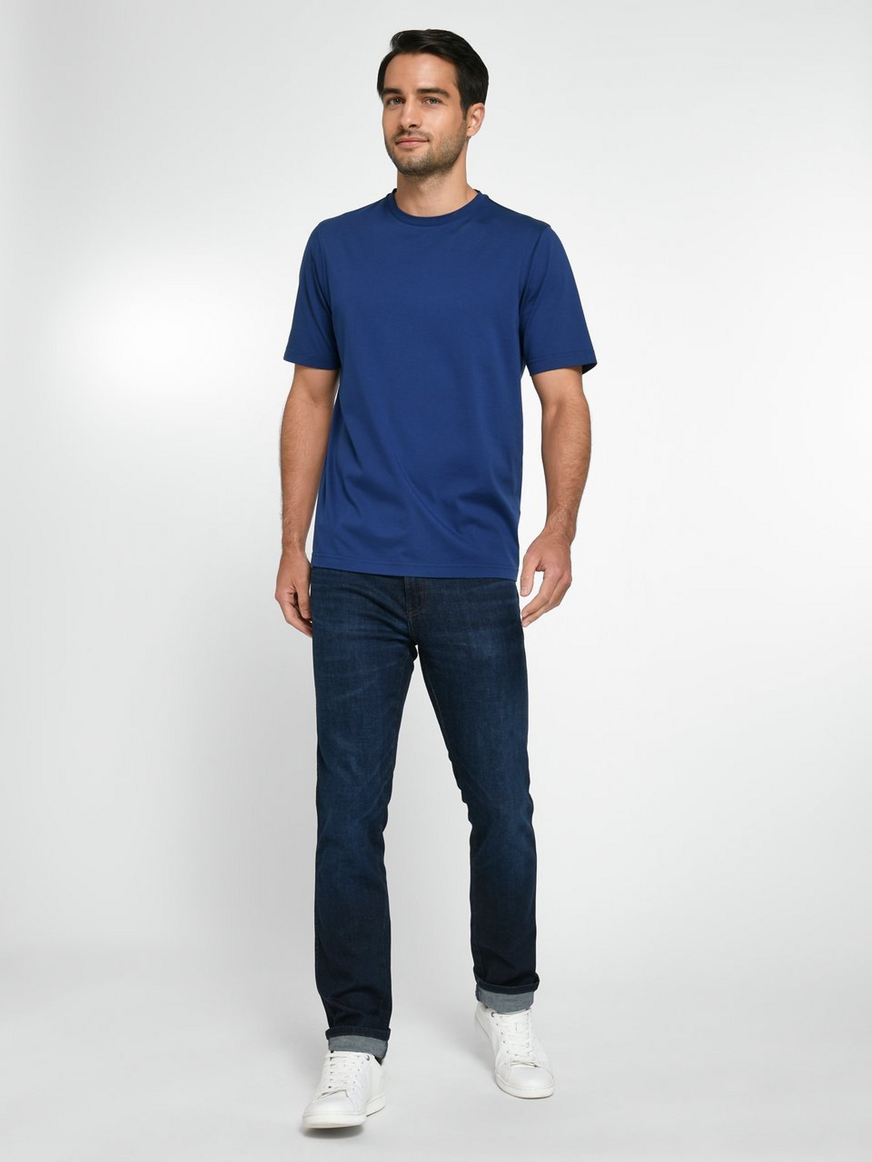 Rundhals-Shirt mit 1/2-Arm