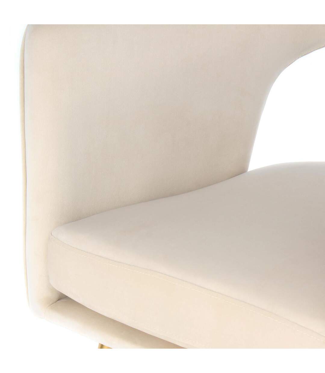 Fauteuil AME en polyester doux et soyeux fait main