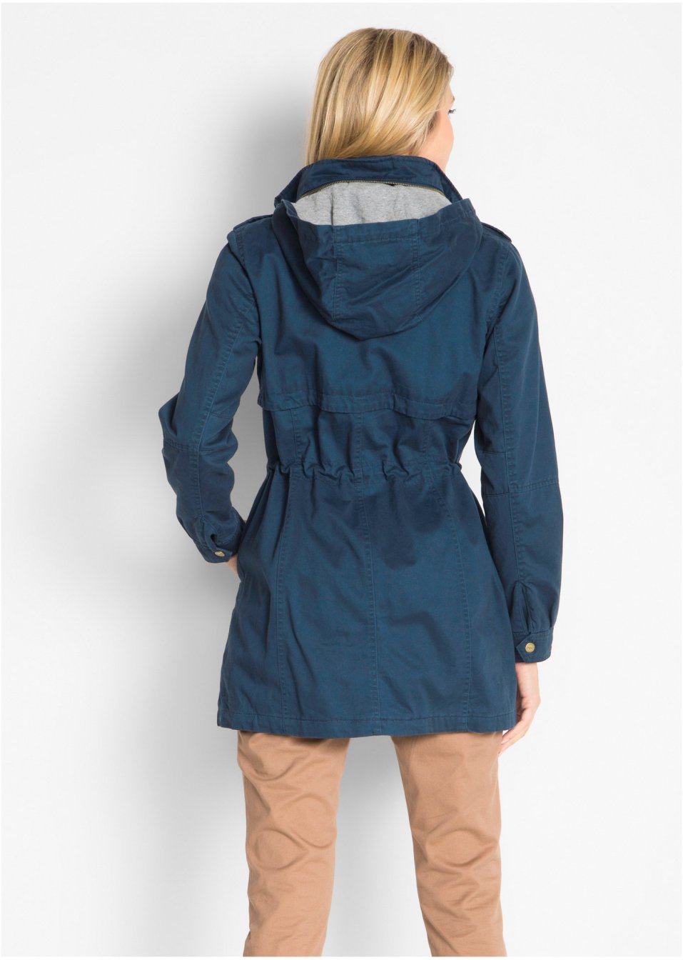 Parka coton avec doublure jersey