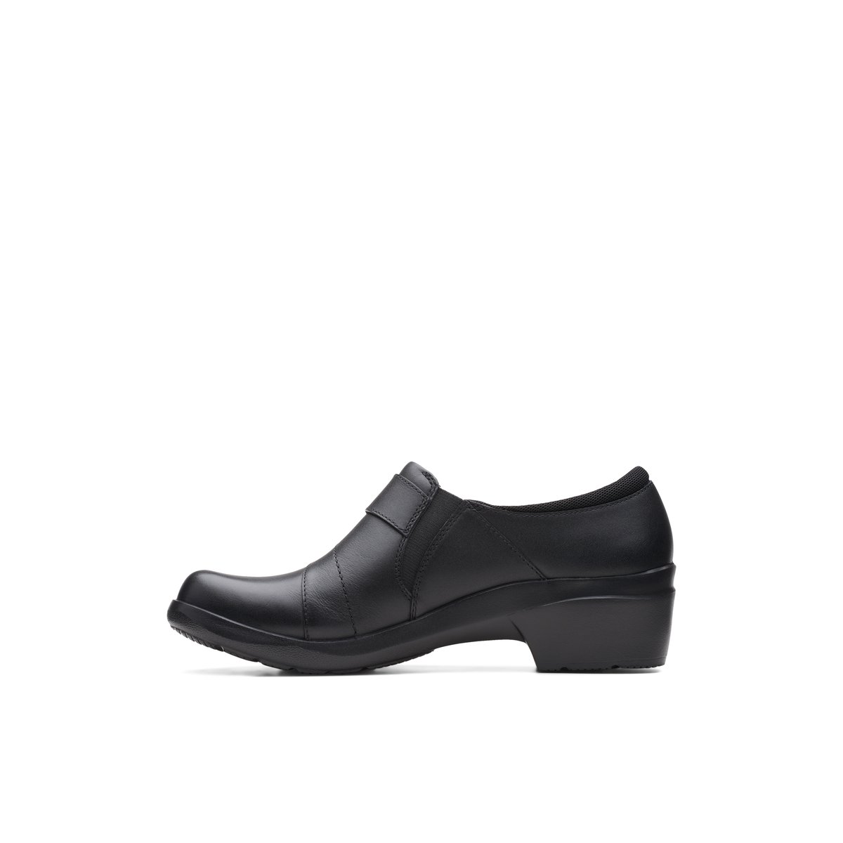 CLARKS-Angiepearl_w-Flâneurs - Talon Bloc - Noir