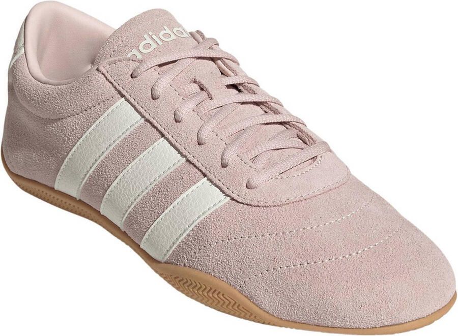 Adidas Sportswear Grand Court Low leren sneakers lichtroze ecru
