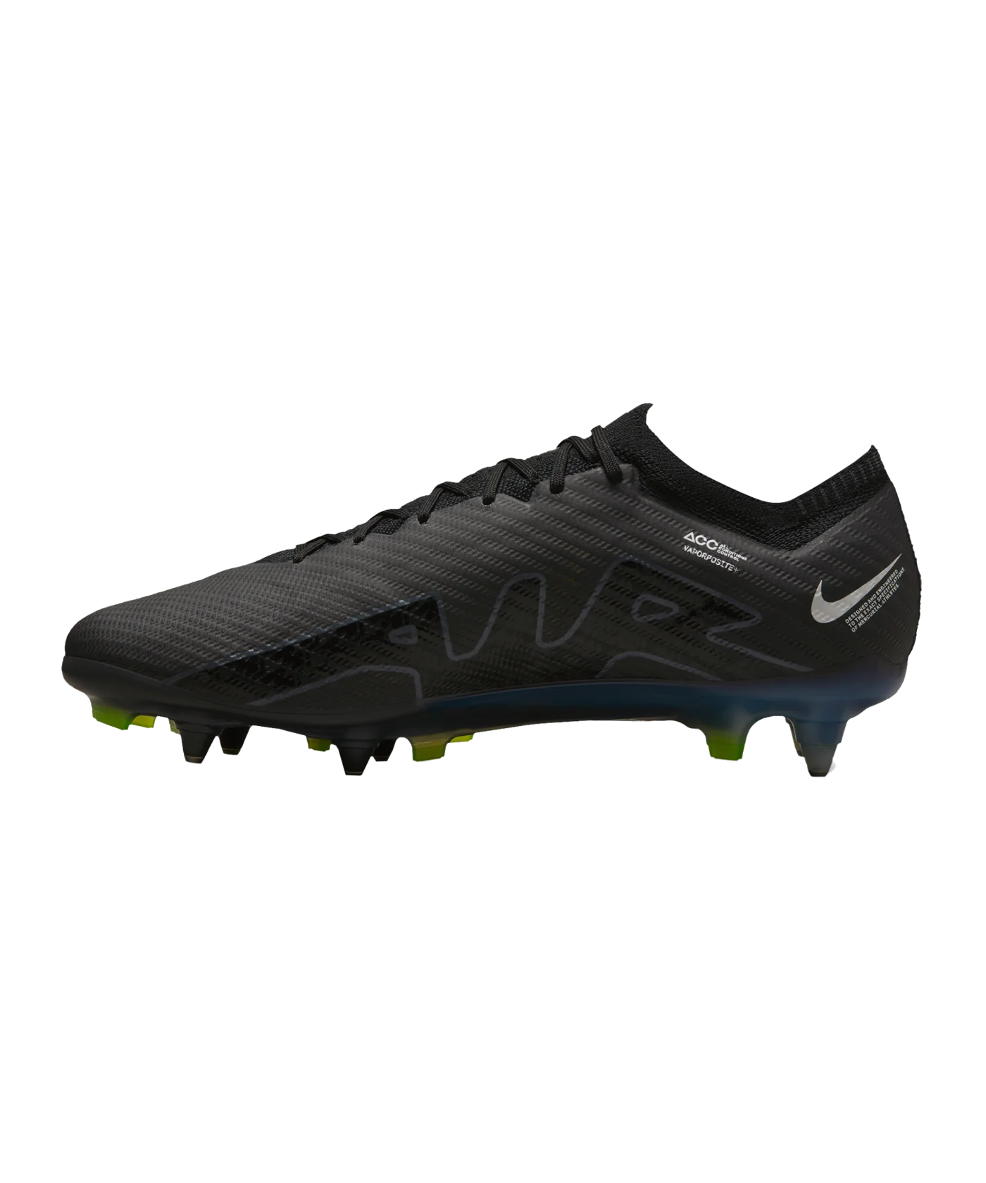 Nike Air Zoom Mercurial Vapor XV Shadow Elite SG-Pro AC Schwarz Grau F001