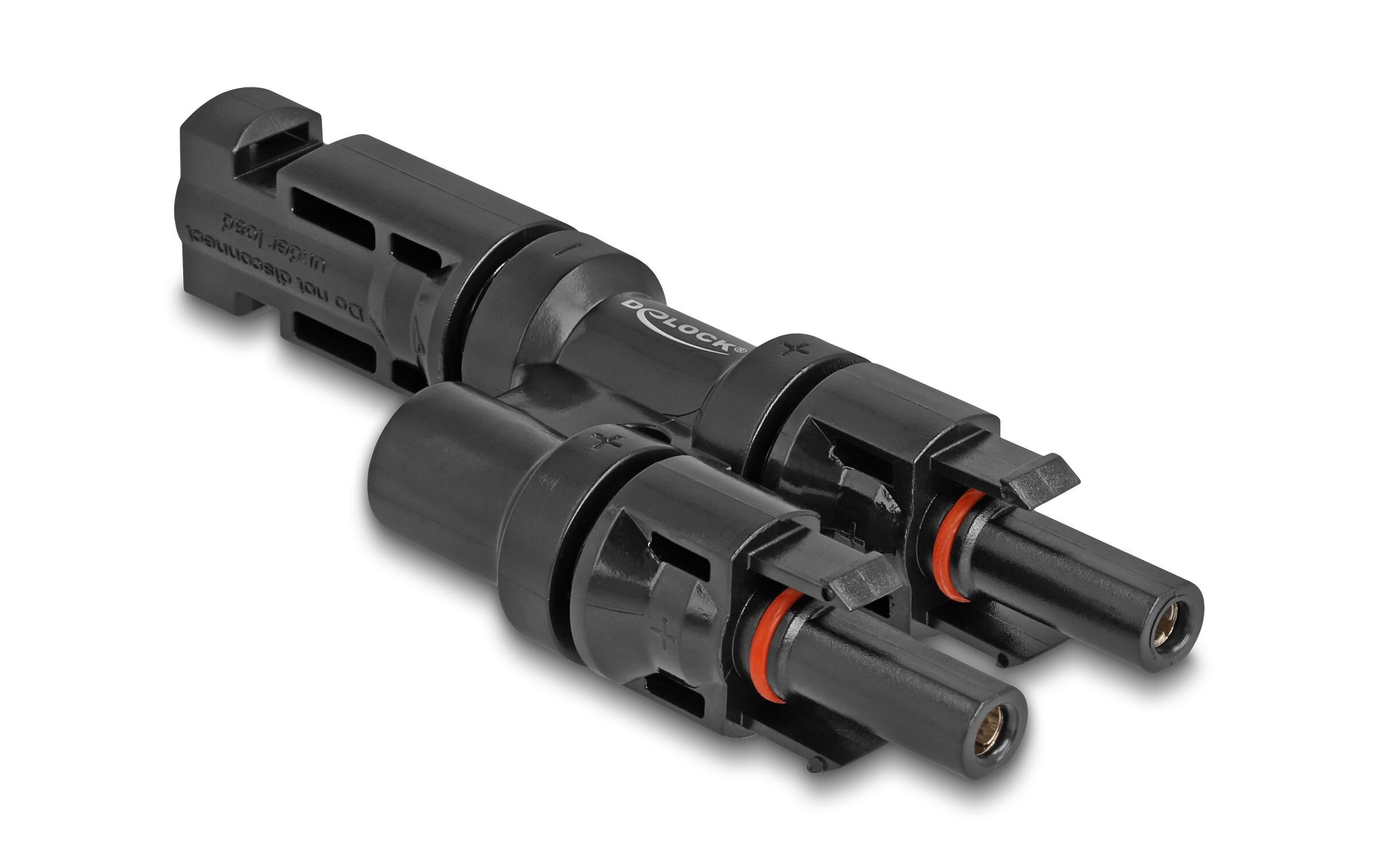 DL4 Solar Konnektor 1x Stecker zu 2x Buchse, IP67Delock DL4 Solar Konnektor 1 x Stecker zu 2 x Buchse