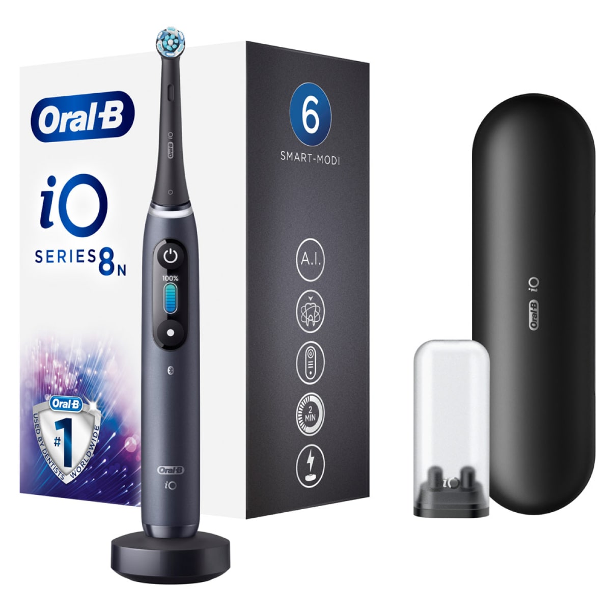 Oral-B iO Series 8N Black Onyx elektrische Zahnbürste