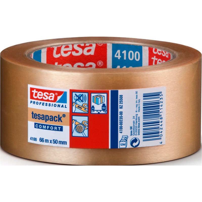 Ruban adhésif d'emballage PVC, extra-résistant, 48 µ, 4100 Tesa