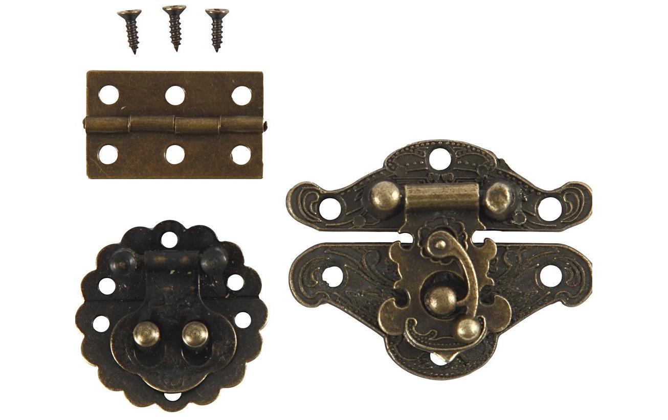 Beschlag Set, 10-teilig, AntikgoldKompaktes Beschläge Set