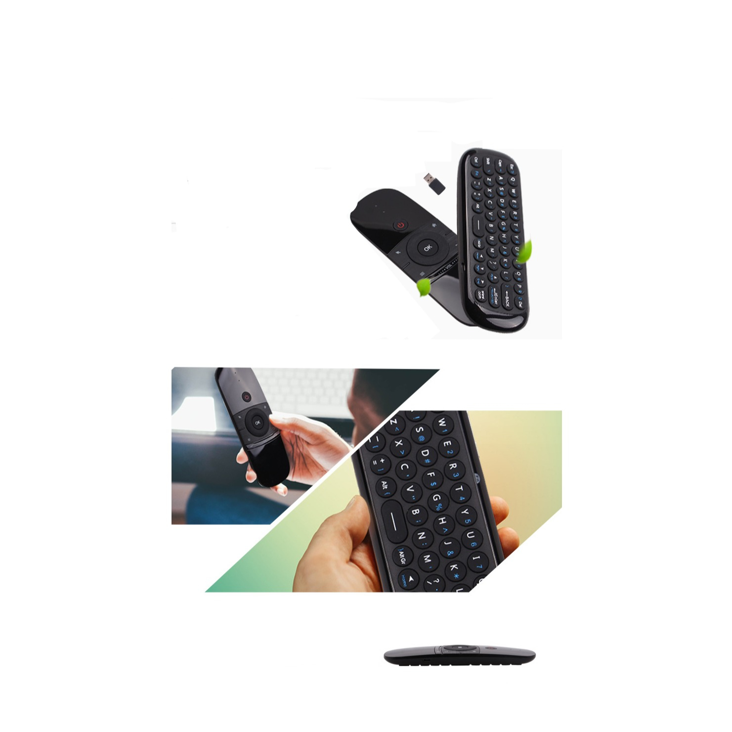 2.4Ghz Kabellose Air Mouse Fernbedienung für Android TV Box / PC / Smart TV / Beamer / Laptop / HTPC / Mediaplayer - Schwarz