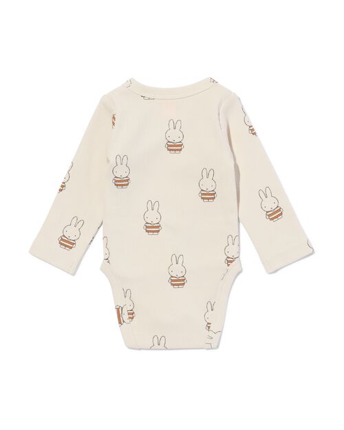 body évolutif croisé côtelé extensible miffy écru