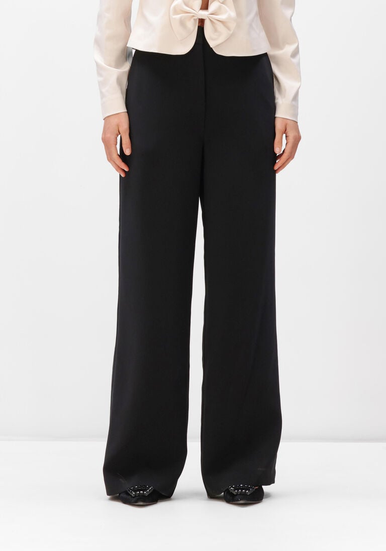 zwarte dante6 wijde broek alain tailored pants