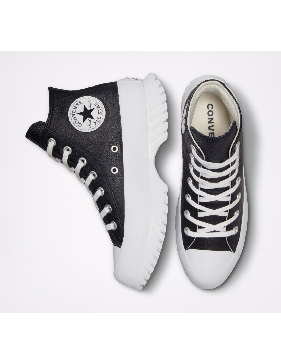 converse sneakers compensées montantes femme ctas lugged 2.0 hi noir