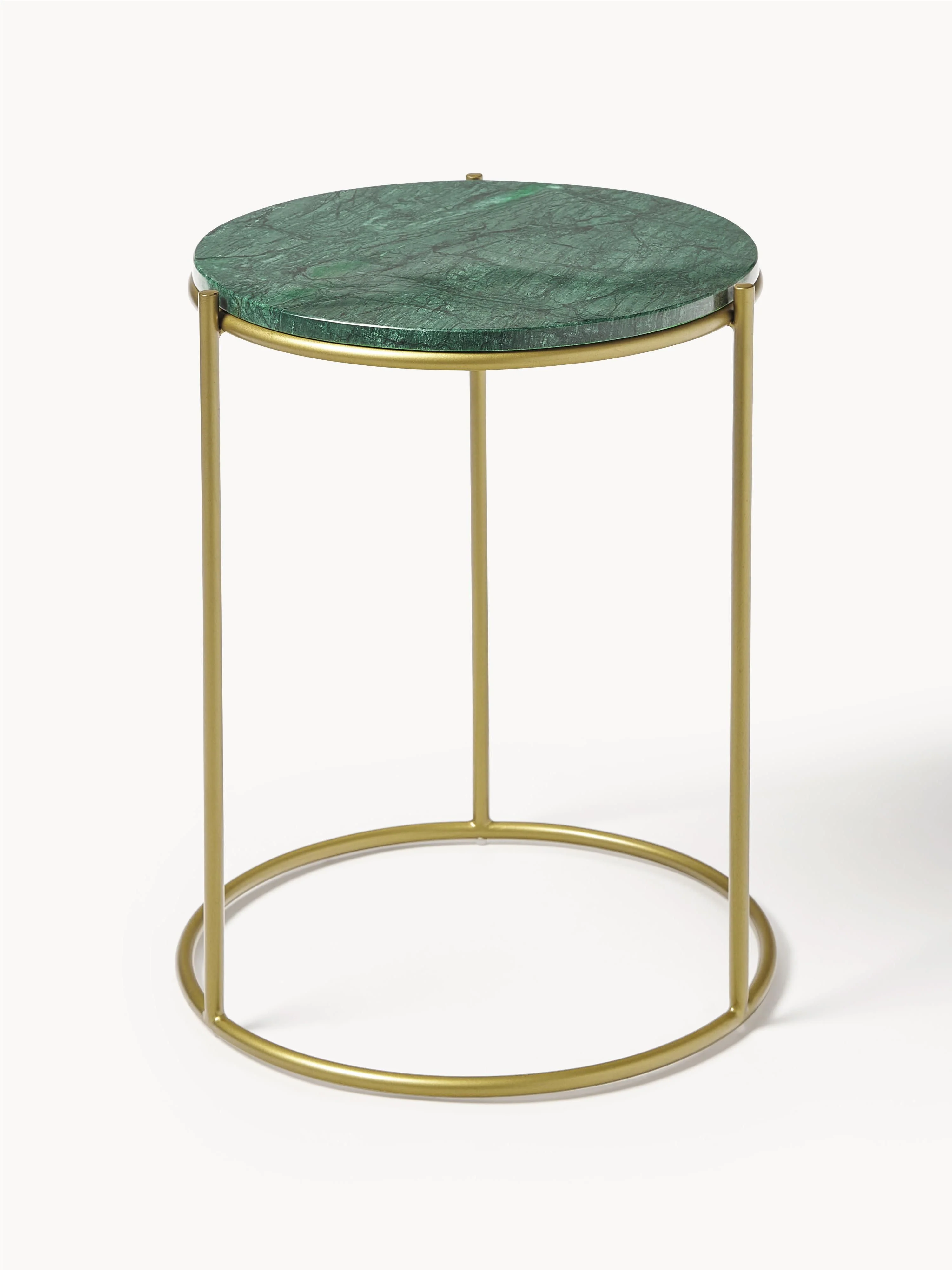 Ronde marmeren bijzettafel Ella