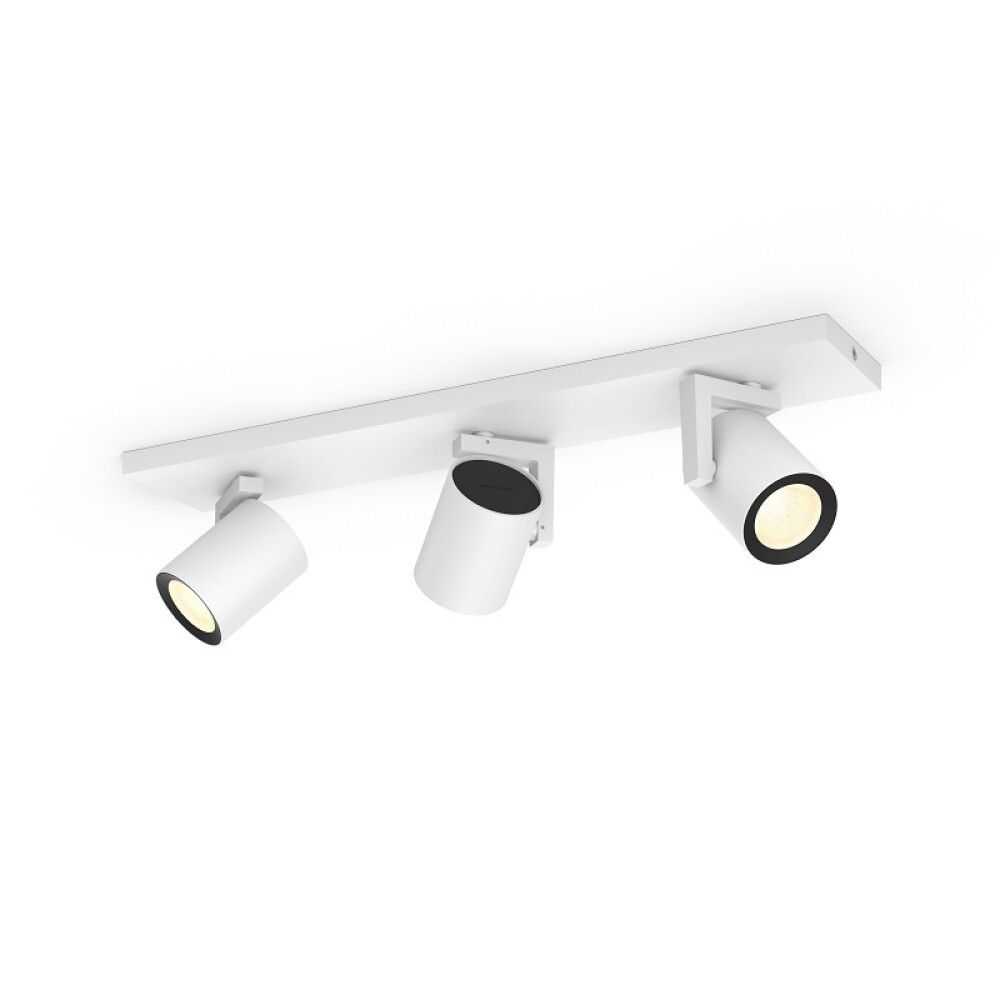 SPOTLAMPE PHILIPS HUE ARGENTA 3XGU10 5,7W HVIT