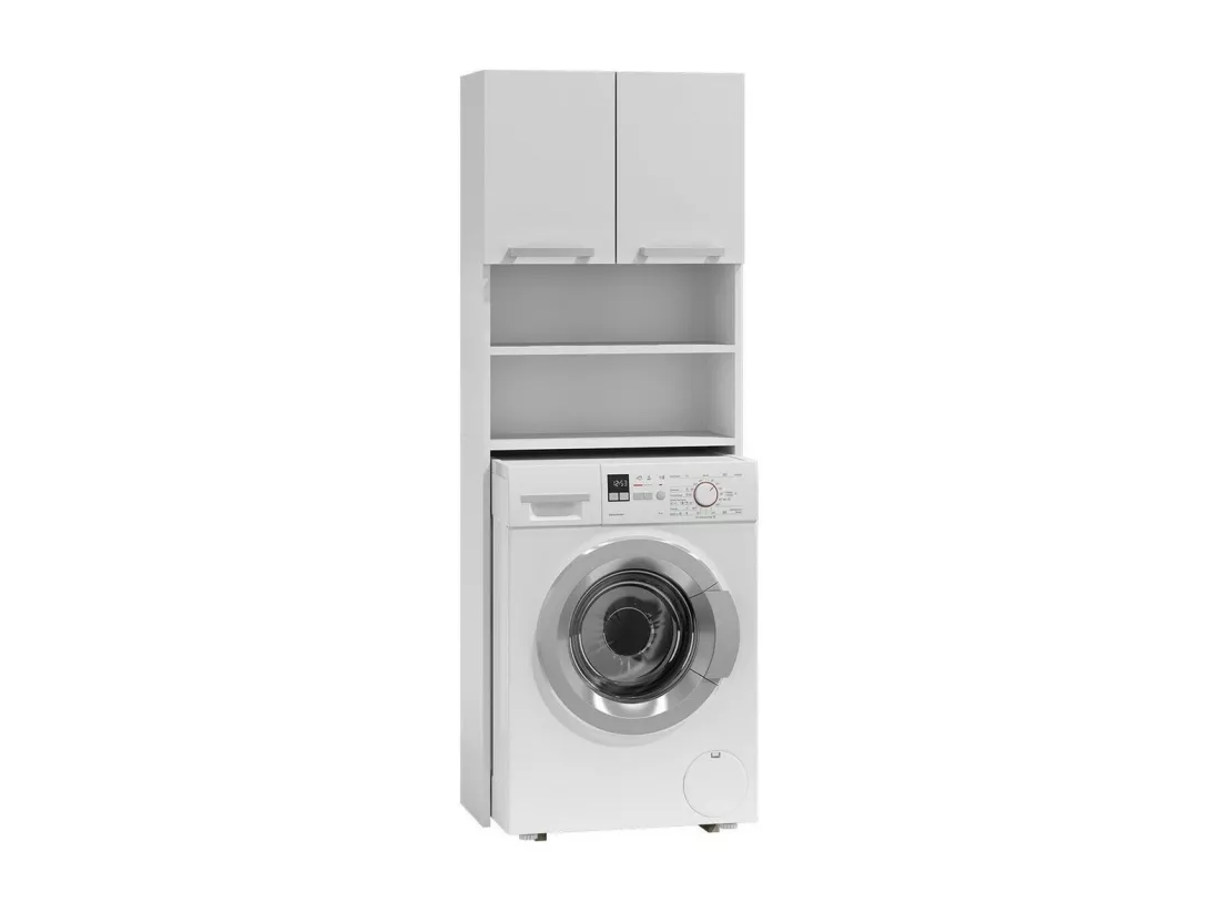 Armoire de bain indépendante Comfivo 156, Blanc, À poser, Le nombre de portes: 2, 183cm