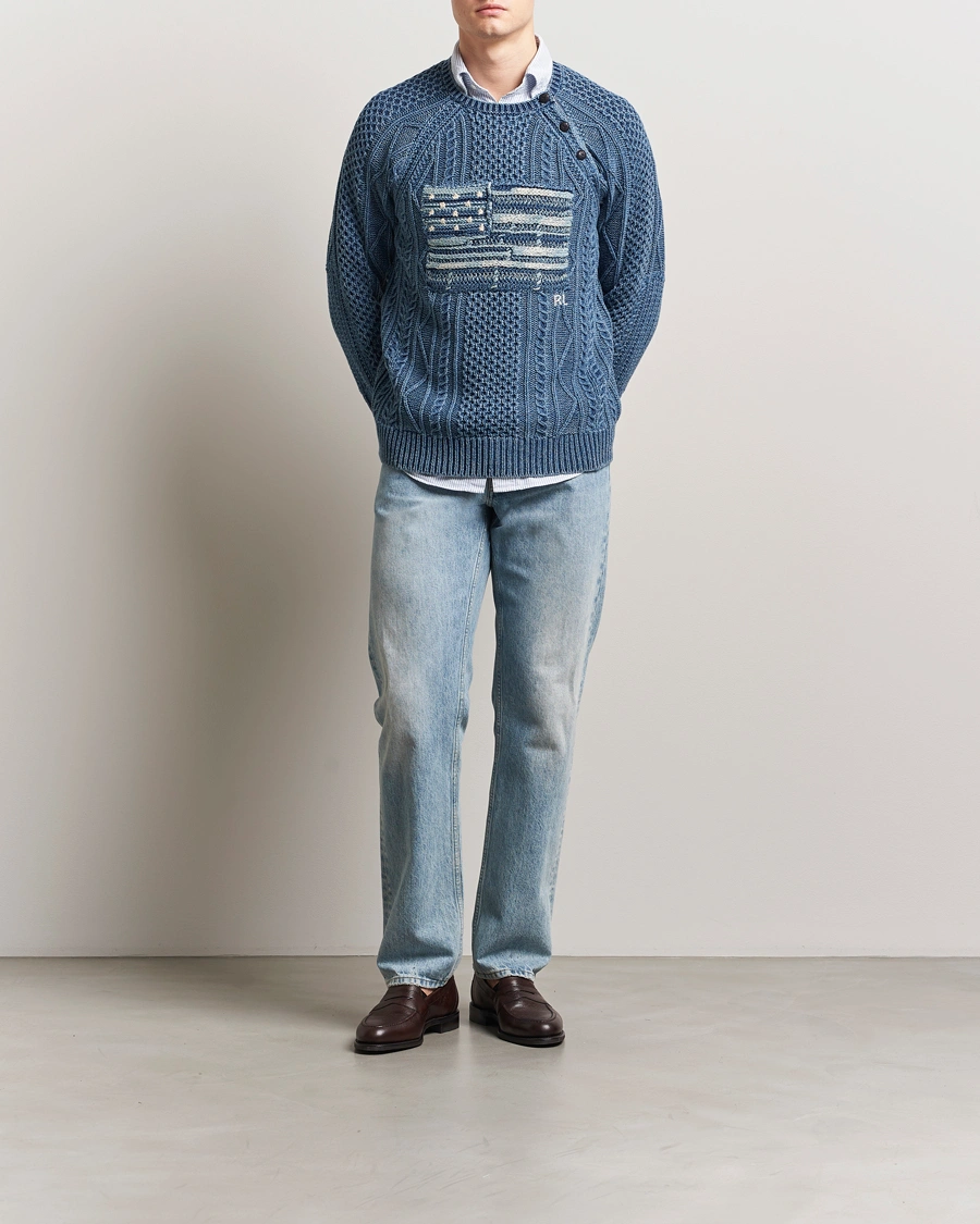 Polo Ralph Lauren Knitted Flag Sweater Indigo