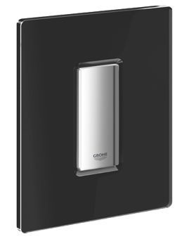 Grohe Skate Cosmopolitan urinoir bedieningsplaat glas inclusief mechanisch functiedeel zwart