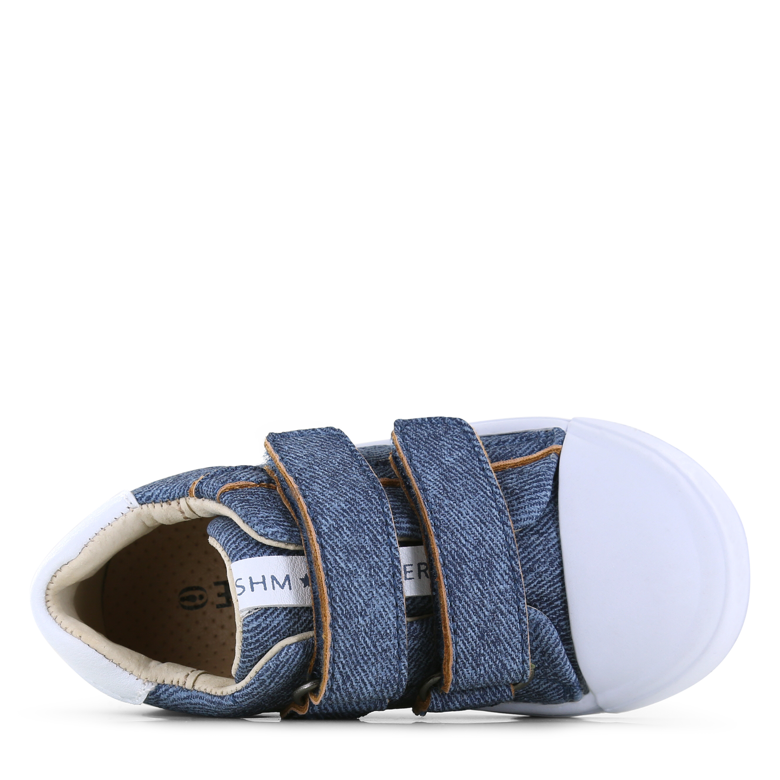 Shoesme sneaker met spijkerstof Microfiber leer | Jongens schoenen